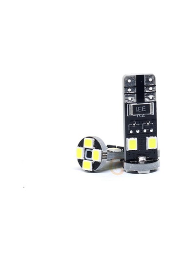 Niken 12V T10 Büyük Dipsiz Ampul 8 Led'Li 2’Li Set - Beyaz Işık