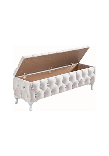 Setaymobilya Yatak Ucu Pufu, Cappy Bench, Sandıklı Ayakucu Pufu - 12 Renk