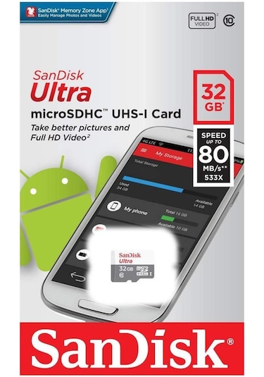 Sandisk SDSQUNS-032G-GN3MN 32 GB MicroSDHC Hafıza Kartı