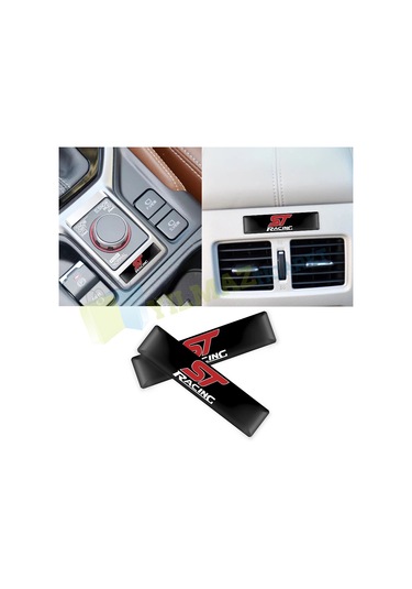 Ford St Racing Kapı Kolu Torpido Ayna Damla Sticker Etiket