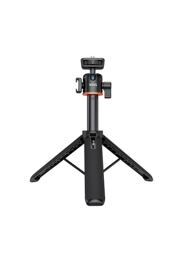 Springsun Vrıg Tp-06 Taşınabilir Selfie Çubuğu Tripod Standı Alüminyum Alaşımlı 1/4 İnç Vida Soğuk Ayakkabı Montajı 360