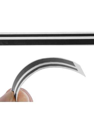 Cbtx 12MM x 9.8M Kendinden Yapışkanlı Dekoratif Şerit Bant Siyah