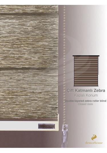 Br Demor Home Sütlü Kahve Bambu Zebra Yüksek Kalite Metal Kasa Sütlü Kahve