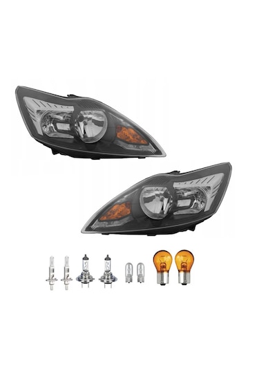 Ford Focus 2,5 Ön Far Lamba Siyah Zemin Sağ Sol Takım 2008--2011