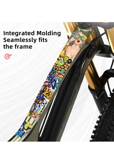 Neevoyu Bisiklet Çerçeve Koruyucu Folyo - 3d Pvc 500 Mikron Kalınlık - Tüm Bisiklet Modelleri İçin - Şeffaf, Kırık Ve Çiziklerden Koruma