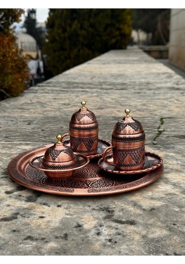 2 Li Kadife Kutulu Lüx Fincan Takımı Kirmızı