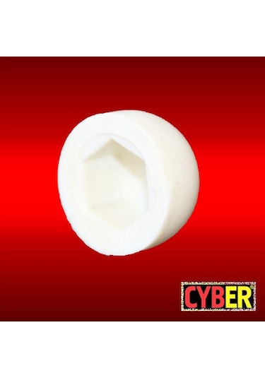 M6 Somun Kapağı (beyaz)