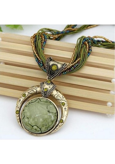 Soulader 2022 Bohem Tarzı Çok Katmanlı Vintage Retro Etnik Kolye Moda Takı Aksesuar Doğal Taş Ve Boncuk Detaylı Zincir Kolye Kadın Günlük Özel Gün Çok REnkli