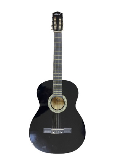 Klasik Gitar Tam Boy 4/4 Siyah Sap Ayarlı Üst Kalite