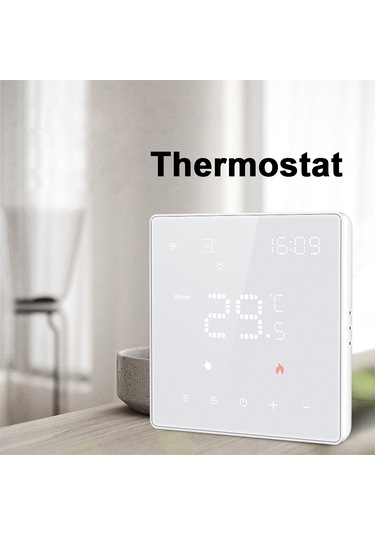 Padalink Siyah Tuya Wifi Elektrik Isıtıcı Termostati 16a - Lcd Ekran, Uygulama Ve Ses Kontrolü İle Ev Isı Yönetimi