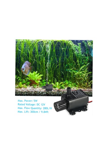 Decdeal Dc12v 5 W Ultra Sessiz Mini Fırçasız Su Pompası