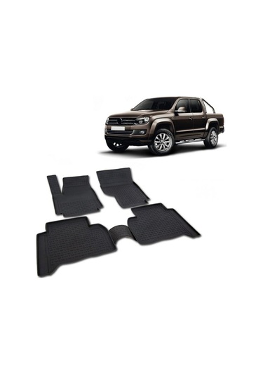 Volkswagen Amarok 4d Paspas Kenar Bariyerli Kauçuk Siyah