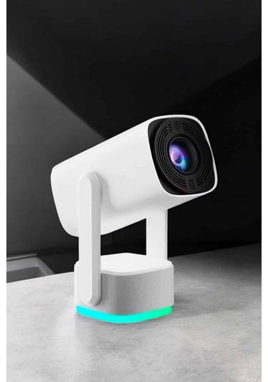 Şarjlı Projeksiyon Oyun Sinema Projektörü 4k Hd Görüntü Kaliteli