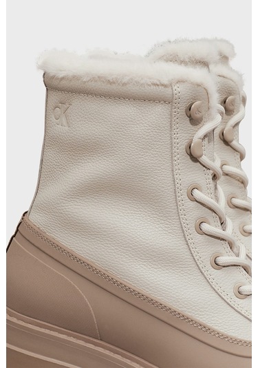 Calvin Klein Bayan Bot Yw0yw01557 0hg Bej Bej