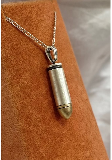 Mer Mi Modeli Gümüş Erkek Kolyesi F160020107