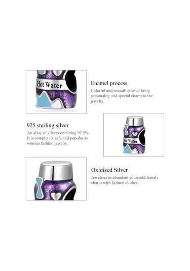 S925 Ayar Gümüş Mini Vakum Bardak Boncuk For Mini Vacuum Cup Çok Renkli