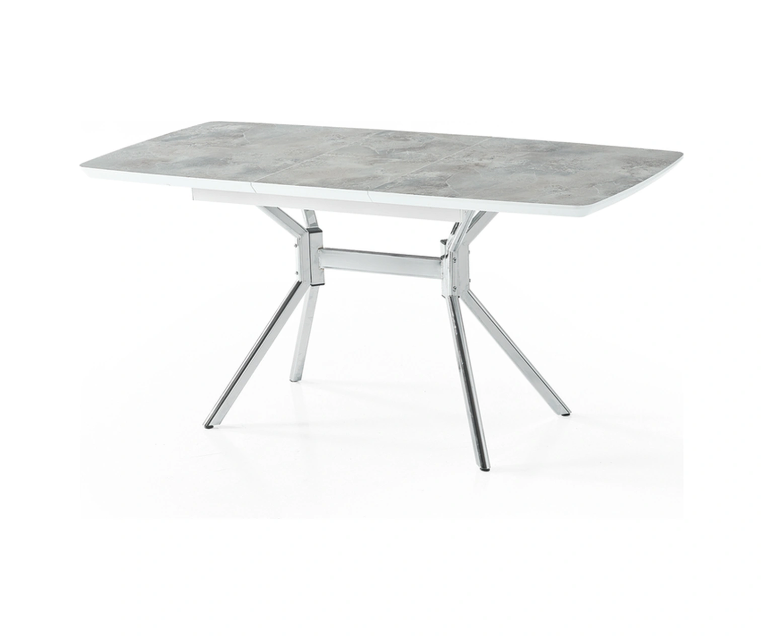 Dengema Duman Açılır Masa Takımı Gri Mermer - Krom Metal Ayak 80 130 160 Cm, 4 Sandalyeli Gri Mermer - Krom Ayak Dengema Duman Açılır Masa Takımı Gri Mermer - Krom Metal Ayak 80 130 160 Cm, 4 Sandalyeli Gri Mermer - Krom Ayak