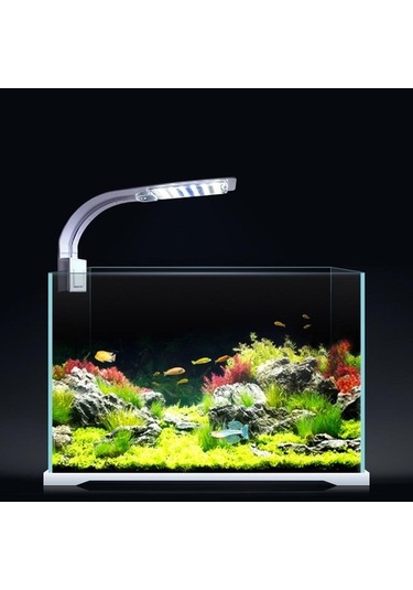 Silkroadselect Huoxun Shop A X3-beyaz Stil Akvaryum Balık Tankı Işığı Klipsli Bitki Büyüme Lambaları Su Geçirmez 220v Ab Takılı Led Balık Tankı Işıkları Beyaz