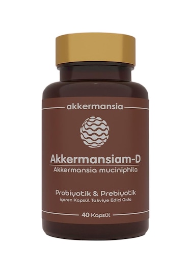 Akkermansiam-D Probiyotik & Prebiyotik 40 Kapsül