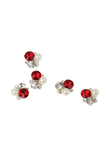 Suntek 10 Adet 3d Gümüş Şarap Nail Art Dekorasyon Metal Takı