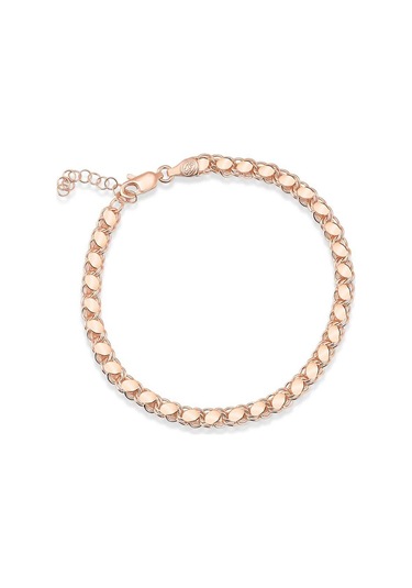 Arpa Zincir Gümüş Halhal Rose