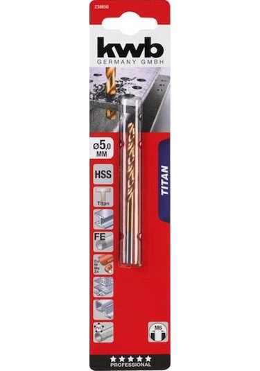 Kwb 238650 Metal Helezon Matkap Ucu 5 Mm 1 Adet