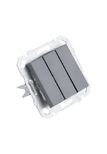 Netelsan Byobu Füme Üçlü Anahtar Çerçevesiz