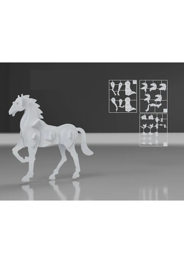 3d At Plastik Puzzle Yapboz Montessori