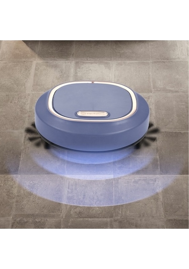 Besthome1 Sınır Ötesi Akıllı Süpürge Robot - Otomatik Şarjlı Süpürme Makinesi - Mavi Renk