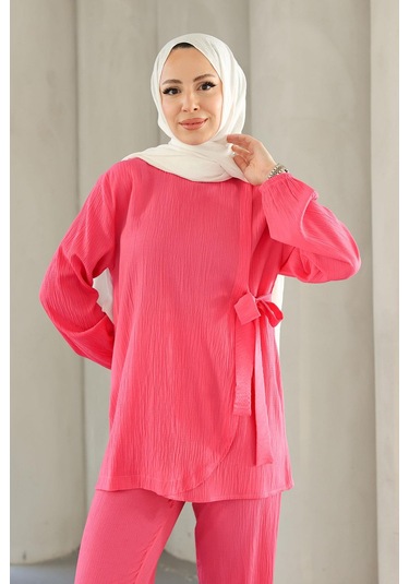 Bağlama Detaylı Takım Fuşya Fuşya