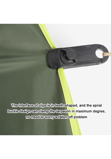 Ebitda Dayanıklı Nylon Çadır Klipsi - Rüzgara Dayanıklı Kamp & Tekne Aksesuarı 5/10/20 Adet Koyu Yeşil Koyu Yeşil