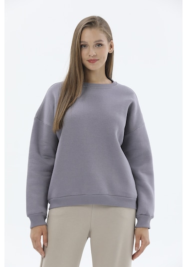 First Company Kadın Sweatshirt 2424BS130836 - Gri
