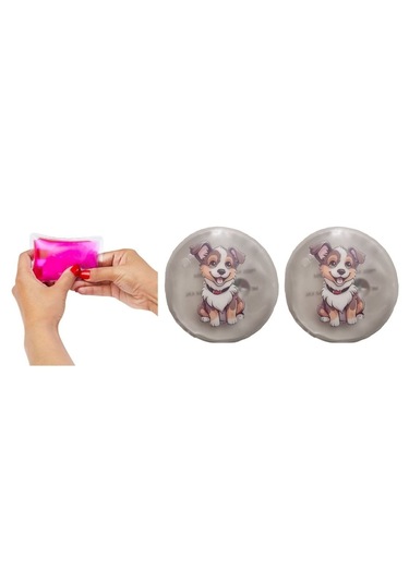 Sevimli Köpek Cep Sobası,el Isıtıcı,2 Adet Sıcak Su Torbası Pvc