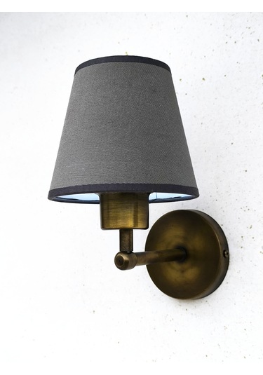 Shimmer Duvar Apliği Eskitme Gold Gri Başlıklı Gri