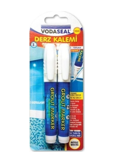 Fayans Derz Kalemi Beyaz 2 Li Set 2 Adet Yedek Uç