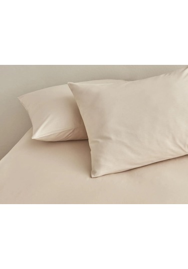 50x70cm 2adet %100 Cotton Yastık Kılıfı Krem