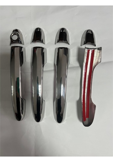 Egea Cross Uyumlu Krom Kapı Kolu Paslanmaz Çelik 8 Parça