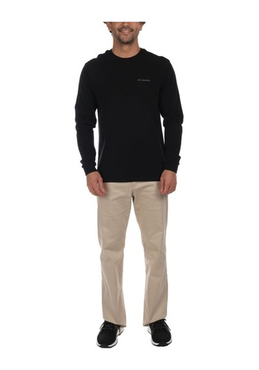 Columbia Basic Crew Erkek Sweatshirt Siyah