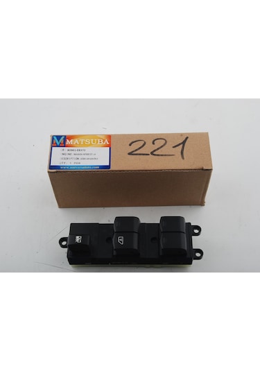Nissan Navara 2007-2014 Çerçevesiz Sol Cam Açma Düğmesi 25401eb30b