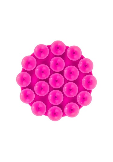 Forzacase Çift Taraflı Silikon Vakumlu Eller Serbest Cep Telefon Tutacağı Yuvarlak - Fc1108 Pembe