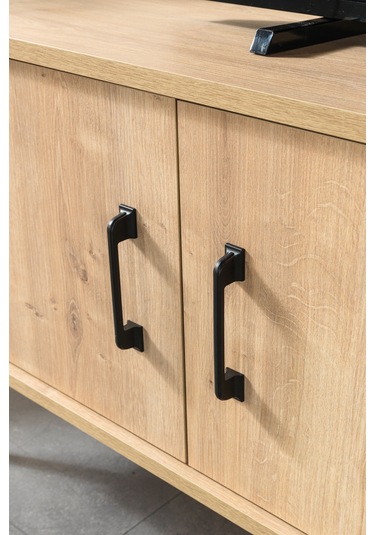 3608 Şile Metal Ayaklı Metal Kulplu 160 Cm Tv Ünitesi Safir Safir