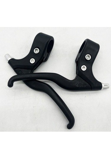 Xindoker Çocuk Bisikleti İki Parmaklı Plastik Fren Kolu - Siyah Çift Paket - Bisiklet Aksesuarı Fren Manipülatörü Siyah
