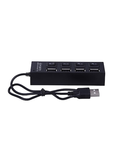 4 Port Usb 2.0 Hub Çoğaltıcı Çoklayıcı Switch Işıklı Anahtarlı