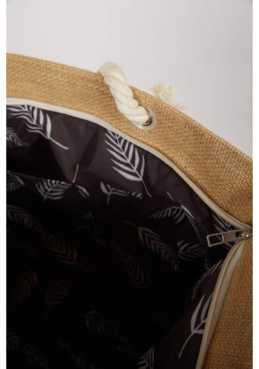 DeFacto Kadın Hasır Plaj Çantası Z4429AZNSBK27 Siyah