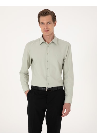 Pierre Cardin Erkek Yeşil Gömlek Basic 50316734-vr054 Yeşil