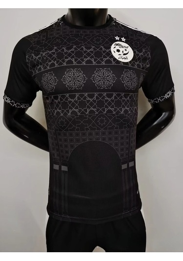 Snapbuy 24-25 Cezayir Özel Futbol Forması 3d Baskılı Kısa Kollu Tişört - Erkek Ve Kadınhaki Haki