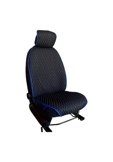 Oto Koltuk Minderi Oto Koltuk Kılıfı 2 Li Set Mavi-siyah