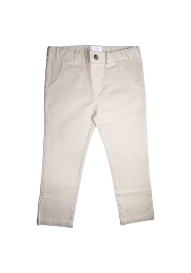 Camel Rengi Kalın Dokuma Organik Erkek Çocuk Kanvas Pantolon 001