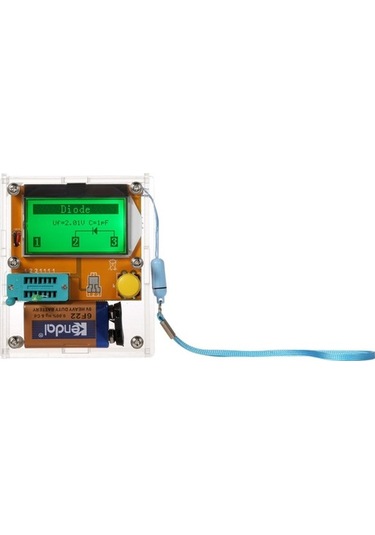 Moly Yunboo Devre Eleman Test Cihazı - Transistör, Diyot, Rezonans, Kondansatör Otomatik Tespit Siyah Kasa Dahil Siyah