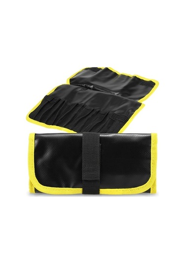 Pazly 12 Cep Katlanabilir Jig Yemi Çantası - Mavi/sarı, Pratik Olta Ekipmanı